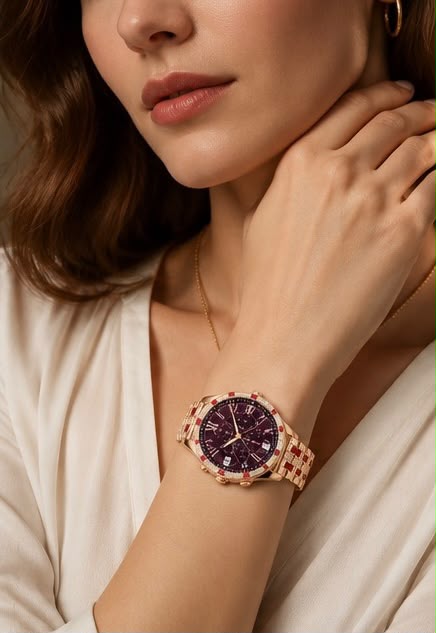 Orolux Rubí Royale™ | Reloj Femenino de Lujo